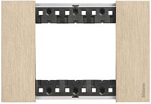 Рамка горизонтальная Legrand BTicino Living Now 1-м. 3 мод. металл золото картинка